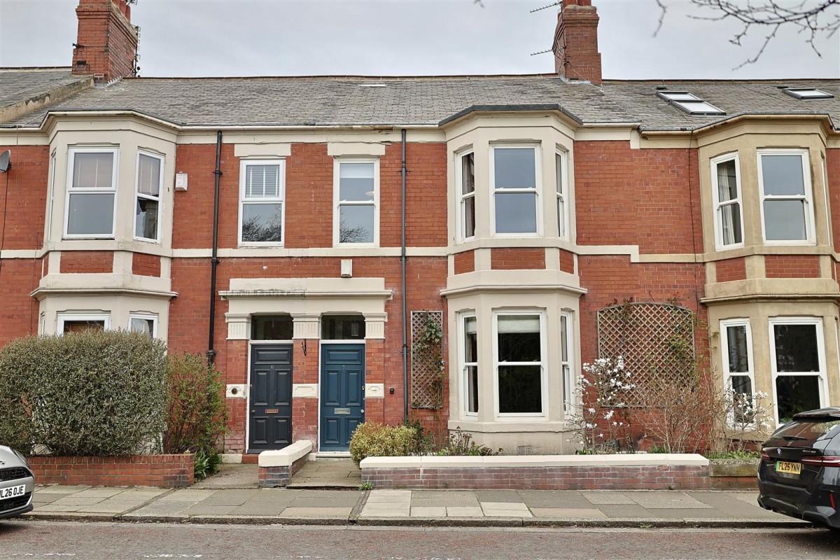 Four-bedroom Edwardian terraced house with bay windows in Jesmond, Newcastle NE2, marketed by Bowson estate agents